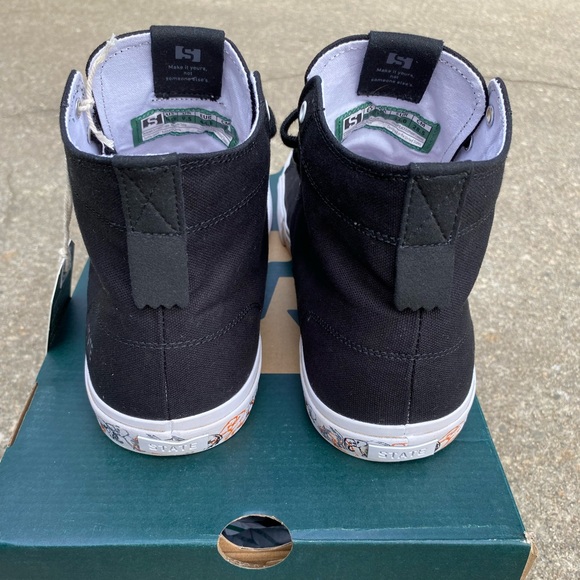 State Footwear Bushwick Black Elephant Canvas Skate shoes - Picture 4 of 11